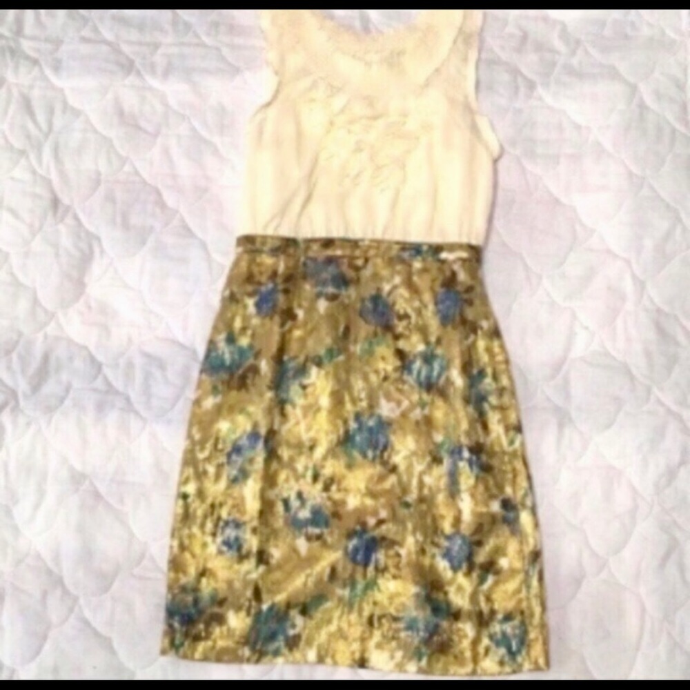 Anthropologie silk blend dress. Size 6P